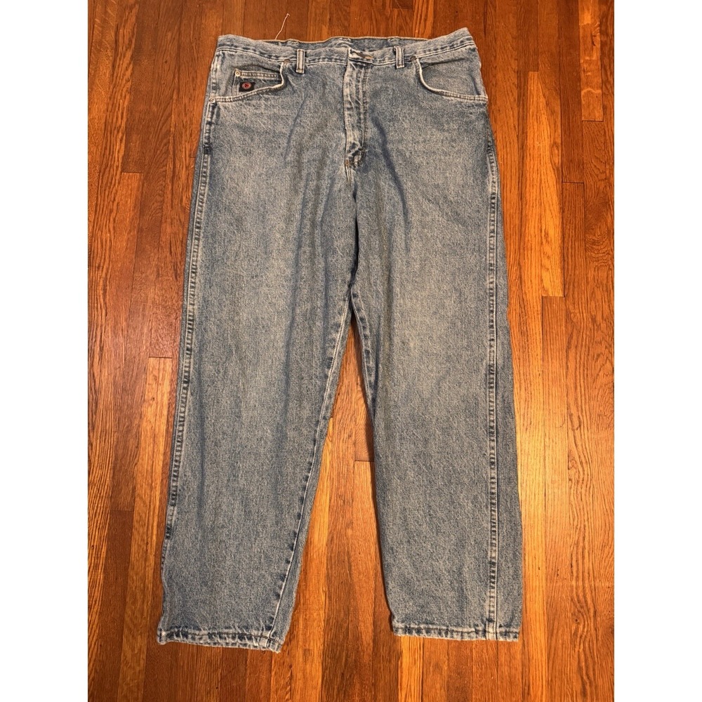 Vintage Wrangler Jeans 38x30 Mens Baggy Tapered Silver Edition Made in USA